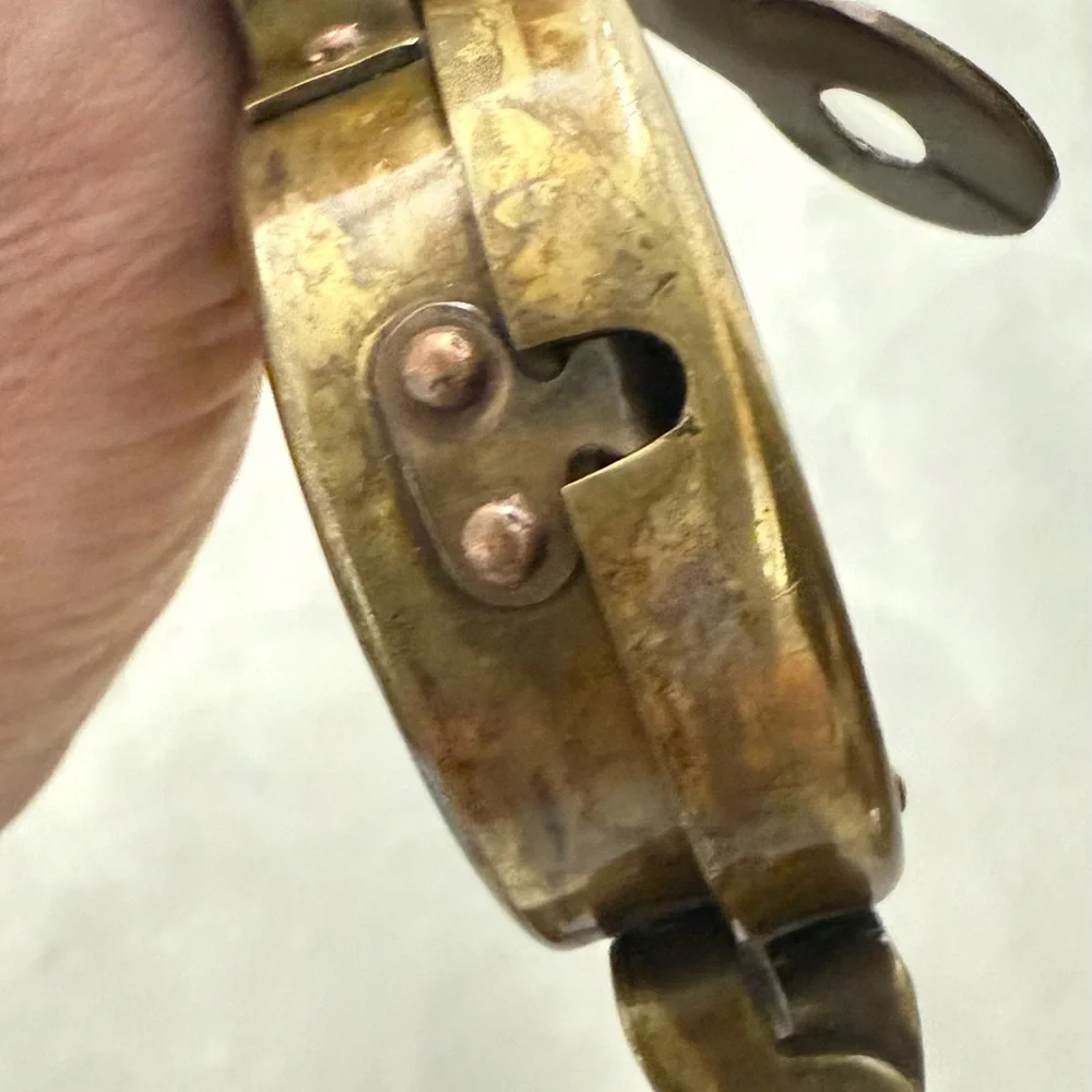 Authentic Vintage Brass Pocket Compass 4” x 2” x 1/2” - Picture 10 of 12